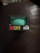 Nee Doh Cool Cats Blue Teal Stress Toy Needoh Sensory Squeeze Fidget
