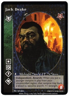 Jack Drake Brujah Twilight Rebellion V:TES VTES Vampire CCG