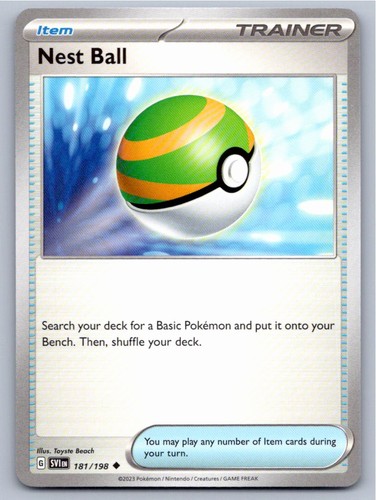 2023 POKEMON NEST BALL SCARLET & VIOLET 181/198 UNCOMMON NM A28790 FREE S&H