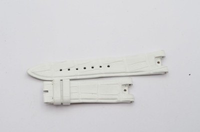 ULYSSE NARDIN Leather Strap 18MM Pin Clasp 16MM 18-16 White New CAPRICE