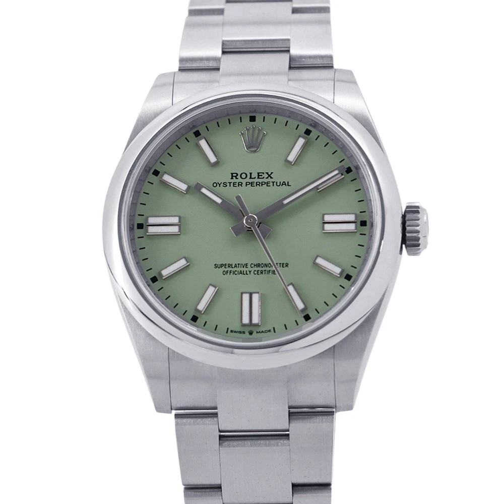 Rolex — ROLEX Oyster Perpetual 41mm Stainless Steel pistachio Dial 134300