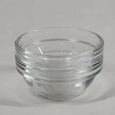 VTG Arcoroc France ARC Mini Clear Glass Finger Bowls Sauce Dishes Stackable 2