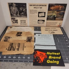 A4 VTG Gas Oil Advertising Lot Conoco Filling Station Car Maint. Bumper Sticker