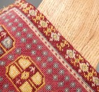 Vintage OOAK Hand Woven Wool Rug Artisan Dollhouse Miniature 1:12 — photo 4