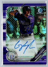 2019 Bowman Chrome 1st #CPA-CG Casey Golden #69/250 RC Rockies