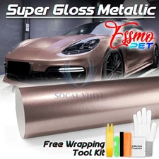 ESSMO PET Super Gloss Metallic Frozzen Berry Vehicle Vinyl Wrap Decal Like Paint