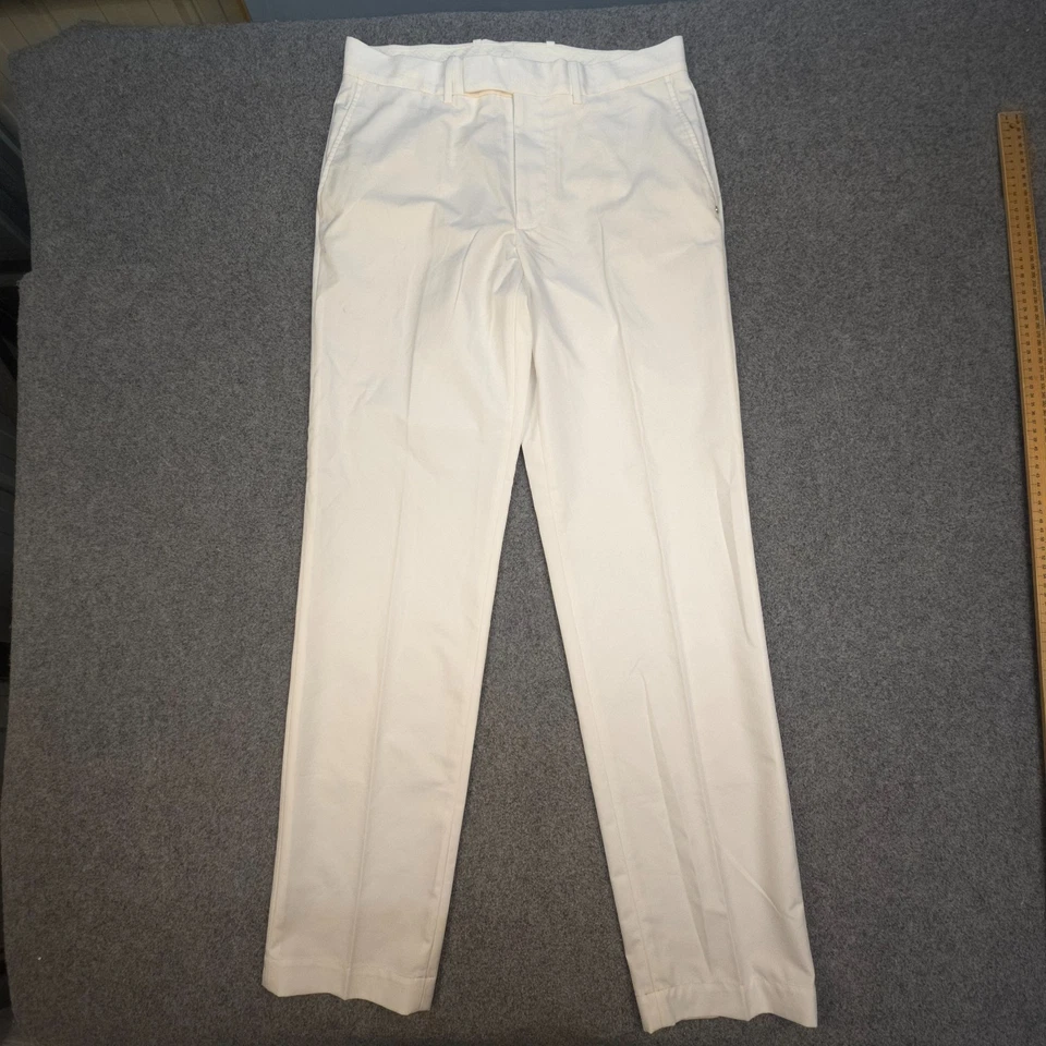 Ralph Lauren Pants Mens 32 White Chino Outdoor Straight cotton Golf Size 32x32 - image 2 of 4