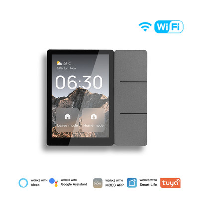 Tuya Wifi 3.5-Inch Smart Center Touch Control Panel Central Screen 3 Relays Phys