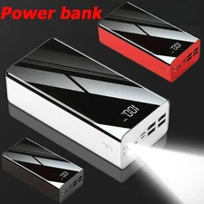 Portable 40000mAh Super Power Bank External Battery Fast Charging  For Phone USA
