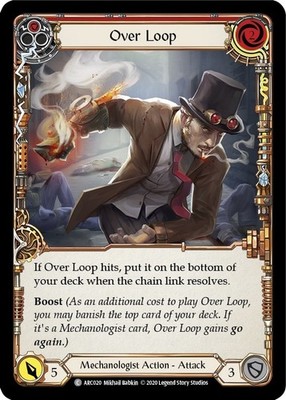LP FAB Over Loop (Red) - Rainbow Foil - Unlimited Edition Lightly Played Arcane 