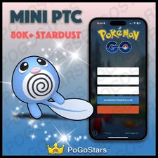 Pokémon PTC Go - Shiny Poliwag - 80K Stardust✨Read Description✨