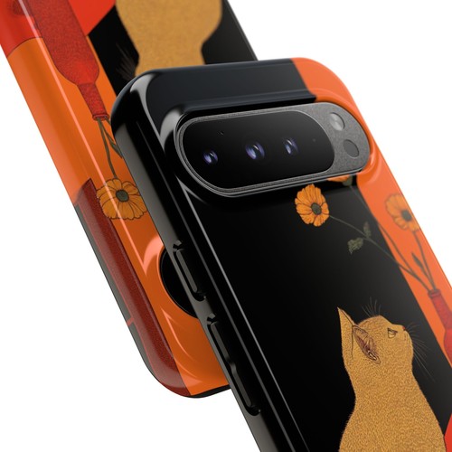 Cat on Red Table Artwork - Phone Ink Cover Case for iPhone, Galaxy, Pixel - 第 130/271 張圖片