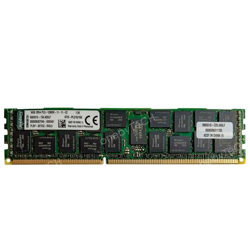 Used 32GB 2X16GB 2RX4 PC3-12800R DDR3-1600MHz 240PIN ECC REG Server RDIMM Memory - Picture 2 of 7