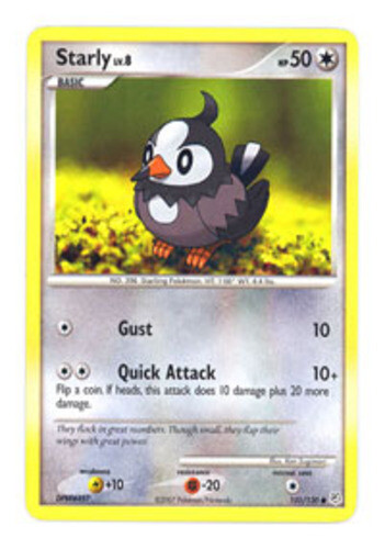Pokemon - Starly - 101/130 - Common - Diamond and Pearl - NM