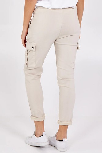 Übergrößen Damen Magic Super Stretch Jogger Cargo Taschenhose Hose - Bild 31 von 65