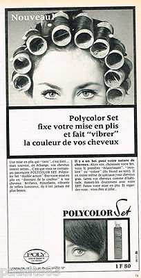 ADVERTISING ADVERTISING 065 1966 VENTALOR POLYCOLOR SET pleating