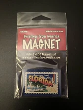 Brand New STAMP MAGNET US  "Greetings From America-Florida" 37 CENT