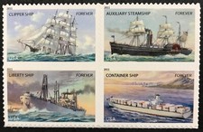2011 #4548-51 Forever - US MERCHANT MARINE - Block of 4 Stamps - Mint NH