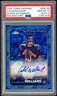 2024 Topps Chrome Sapphire Caleb Williams Rookie Sapphire SP Auto PSA 10 Gem