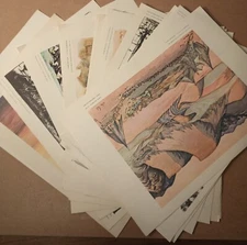 Joel Rohr Serigraph Art Prints Views of Israel Vintage Judaica KKL Jerusalem