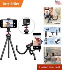 SquidGrip Flexible Cell Phone Tripod and Portable Action Camera Holder - Comp...