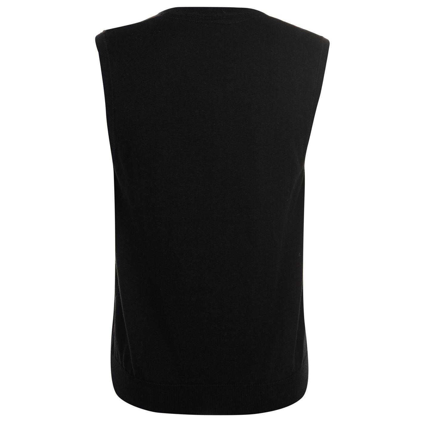 Slazenger Mens V Neck Knitted Pullover Sweater Vest Jumper Cotton Warm