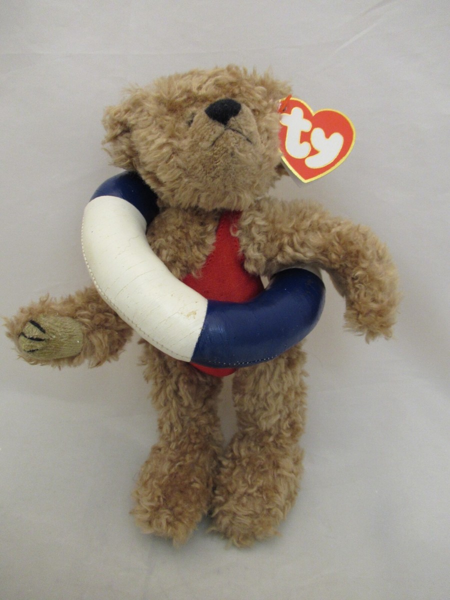1993 Ty Attic Treasures Beanie Babies ALLURA Life Saver Bear w