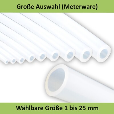 Silikonschlauch transparent lebensmittelecht flexibel hitzebeständig viele Größe