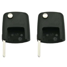 Remote Flip Key Case Shell Compatible with VW Square Head ID48 CAN HU66 (2 Pack)