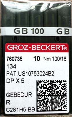 Groz beckert needle 760735  134/DPX5/135X5 GEBEDUR 100