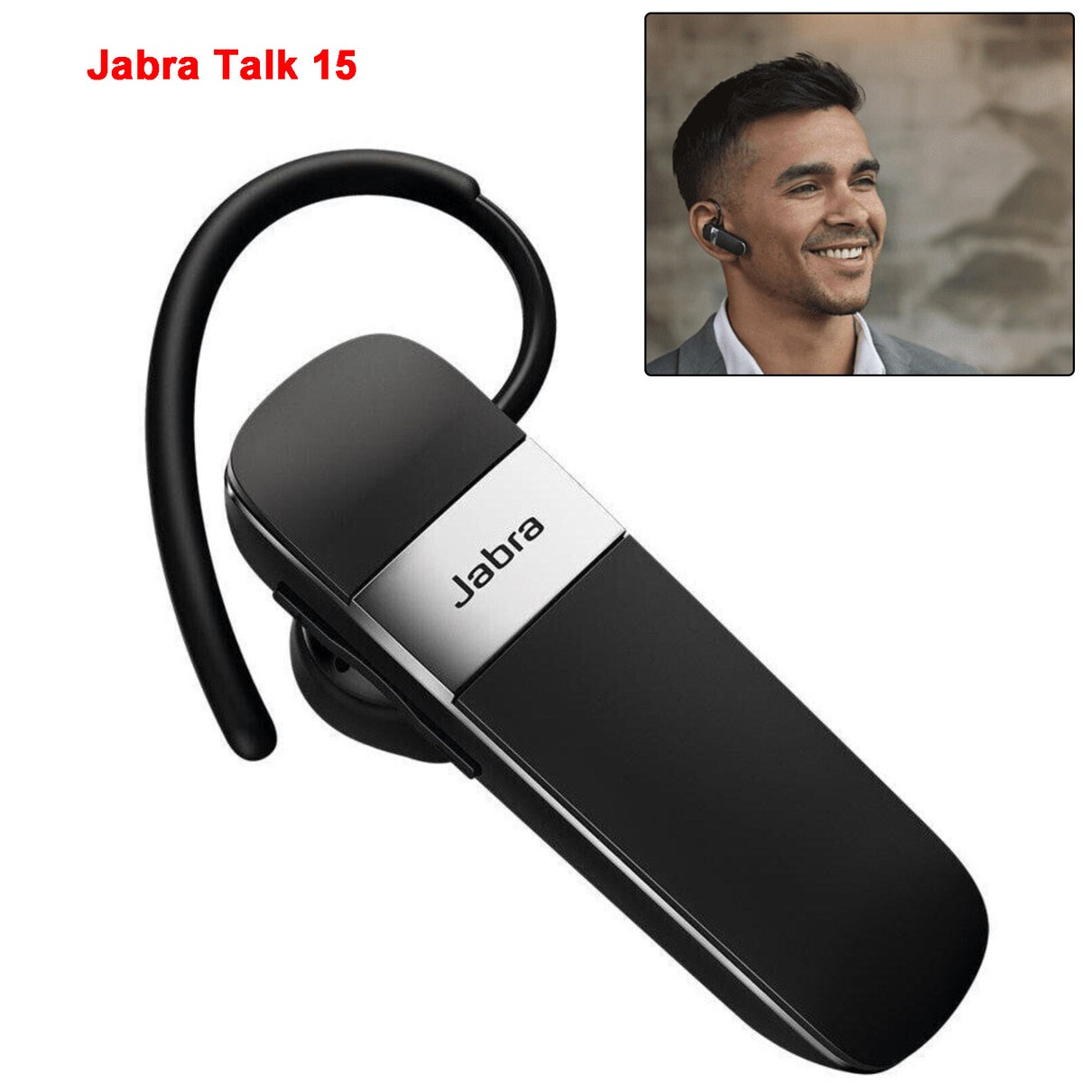 Jabra Talk 15 Bluetooth In-Ear Headset Kabellos Samsung iPhone