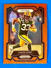 2023 Panini Prizm Football Orange Lazer Aaron Jone #105 Green Bay Packers