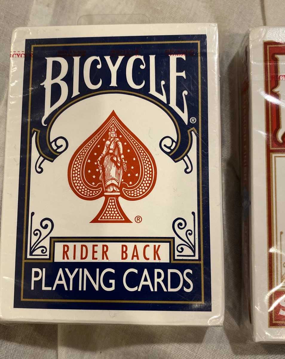  2 Decks Bicycle Rider Back 808 Standard Poker Playing Cards Red  & Blue : Toys & Games