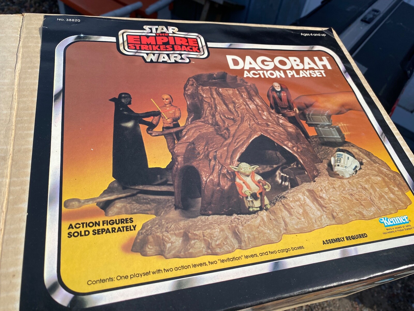 Vintage Star Wars DAGOBAH Action Playset 1981 GREAT BOX w/Foam/Insert