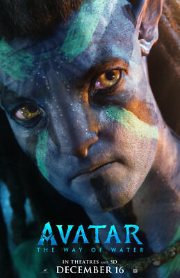 BB0448 Avatar The Way of Water By James Cameron 2022 Lead Movie Poster 11x17