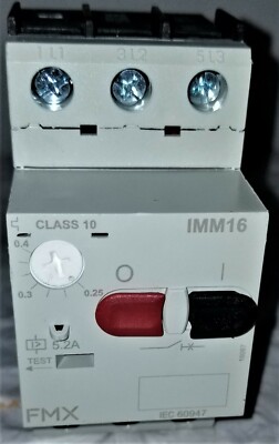 FMX IMM16-P40A Motor Circuit Protector - Push Button Control /Lockout Rail Mount