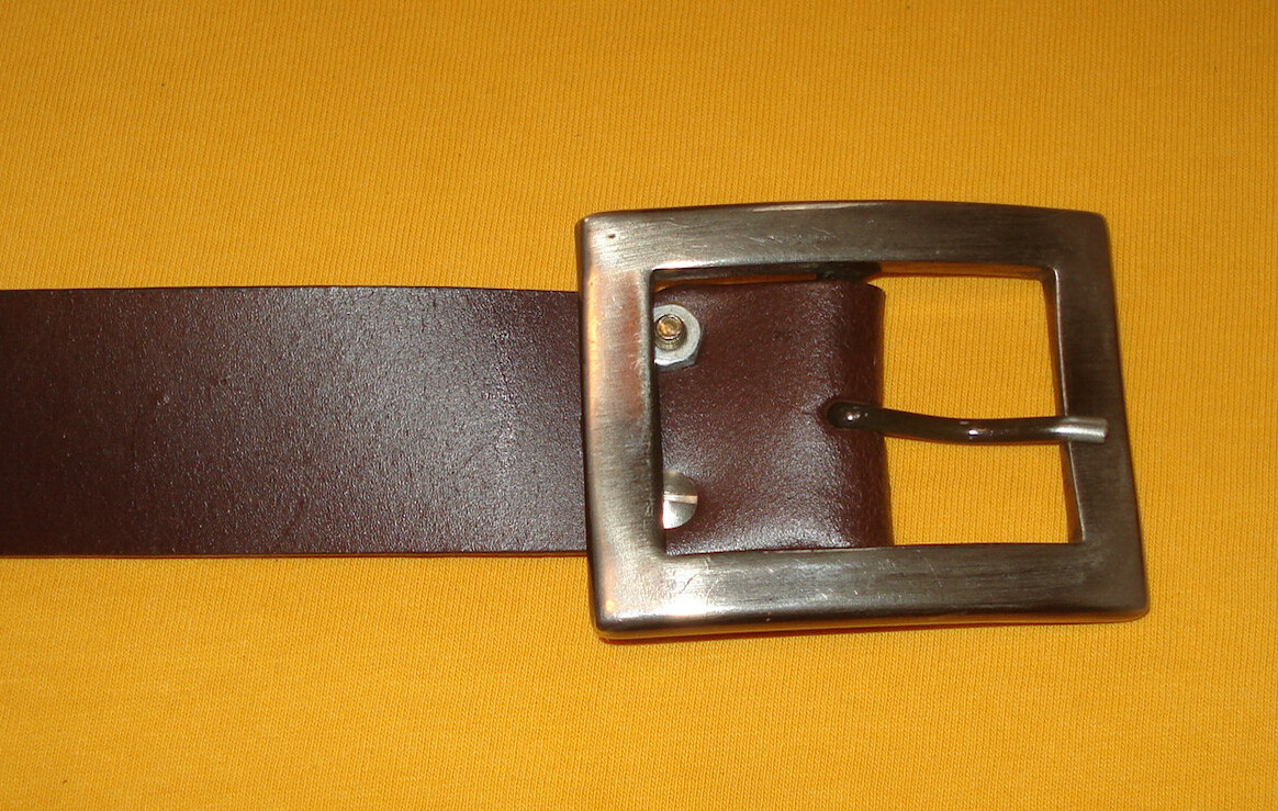 SANTA BARBARA POLO RACQUET CLUB BROWN GENUINE LEATHER BELT SIZE