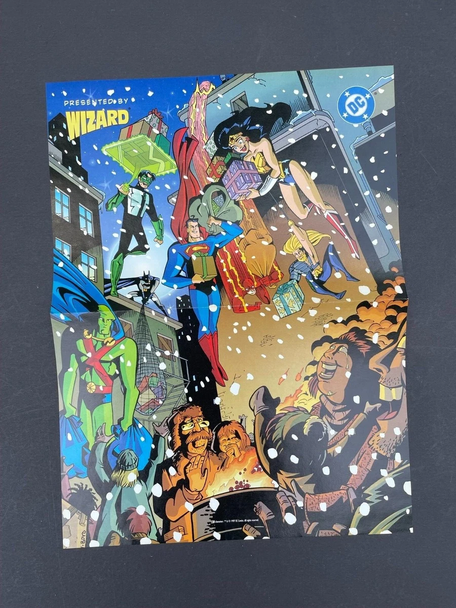 Poster - 1998 JLA Animated Wizard Promo Poster/Calendar Jan 1998 | eBay