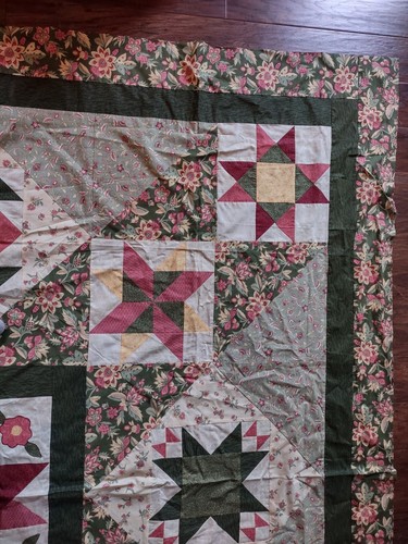 Vintage Amish Quilt Top 88x84 - Picture 11 of 17