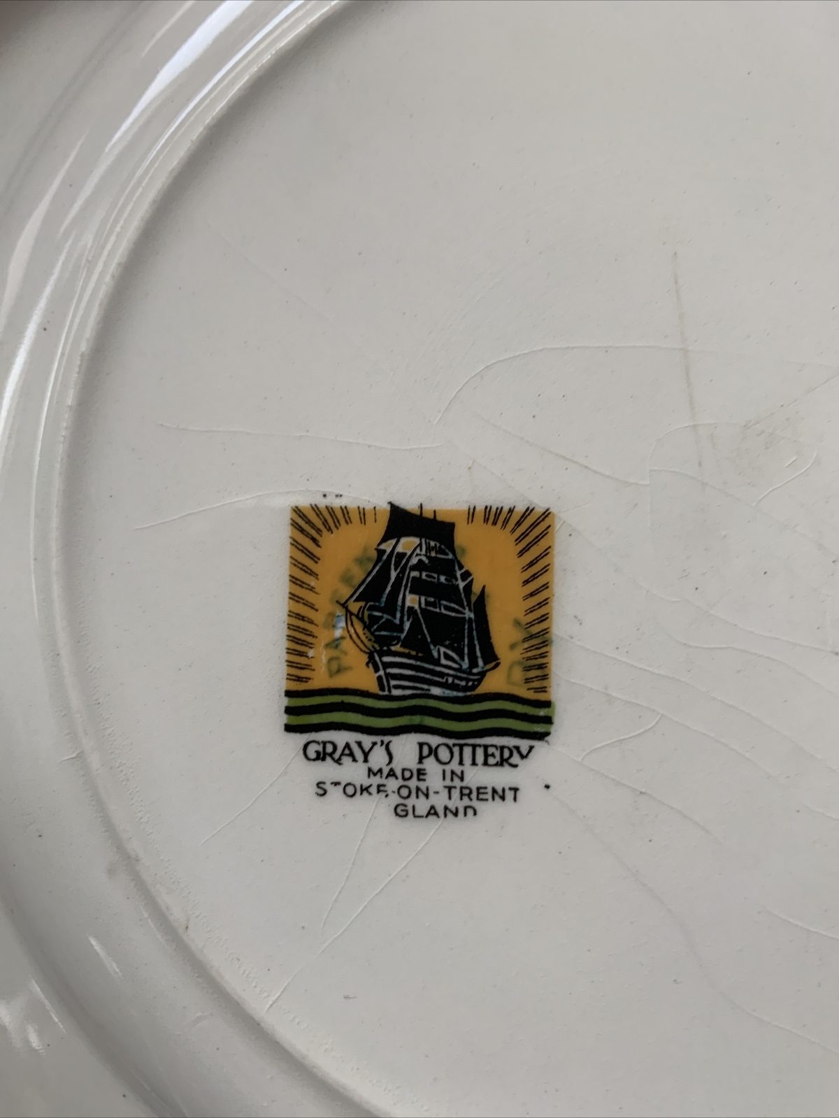 grays pottery stoke on trent england Plate...was My Grandmothers Never