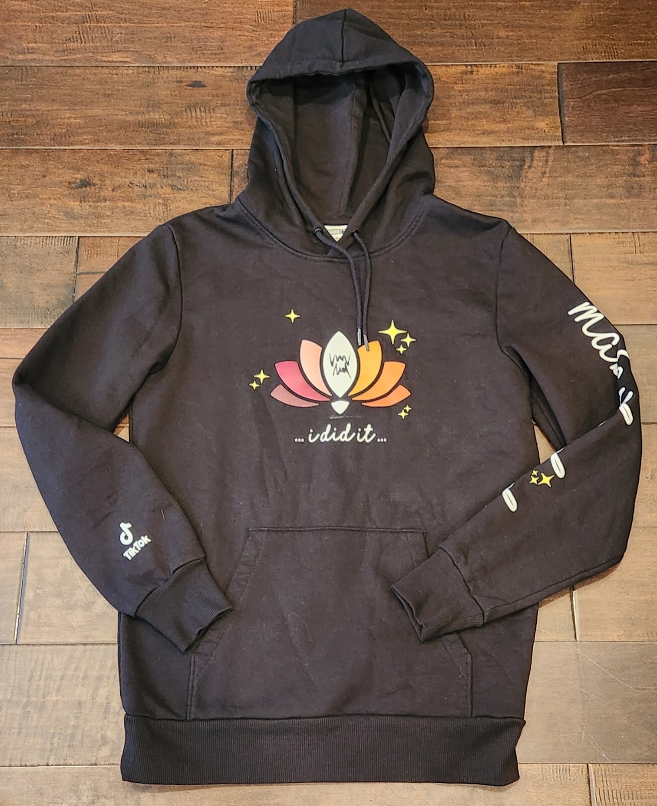 Puma Lotus Flower Makayla Did Tik Tok Black Hoodie … Gem