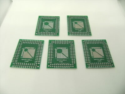 5 Pcs Pack FQFP TQFP LQPF 32 44 64 80 100 to DIP 80 Pins Transfer Adapter Board