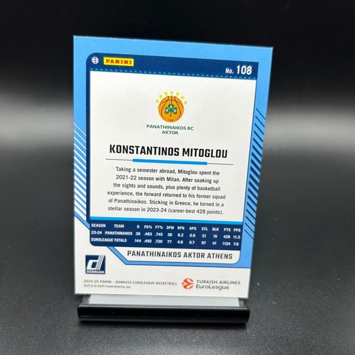 2024-25 Donruss Turkish Airlines EuroLeague - Serial Numbered Parallels (#1/2) - Picture 273 of 416