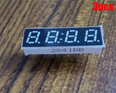 3Pcs Blue Common Anode 0.28 Inch 4 Digit Led Display 7 Seg Segment Ic New fq