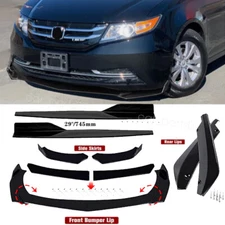 For 11-17 Honda Odyssey V Style Front Bumper Lip Splitter Side Skirt Rear Lip