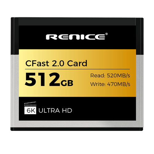 Renice 512G memory card CFast 2.0 specifications -1pc R 520MB/S W 470MB/S