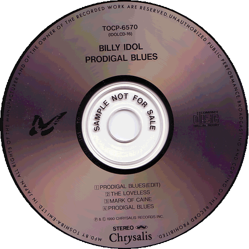 BILLY IDOL - 5" - MAXI CD - PRODIGAL BLUES - SAMMLUNGSAUFLÖSUNG (06) - Bild 10 von 16