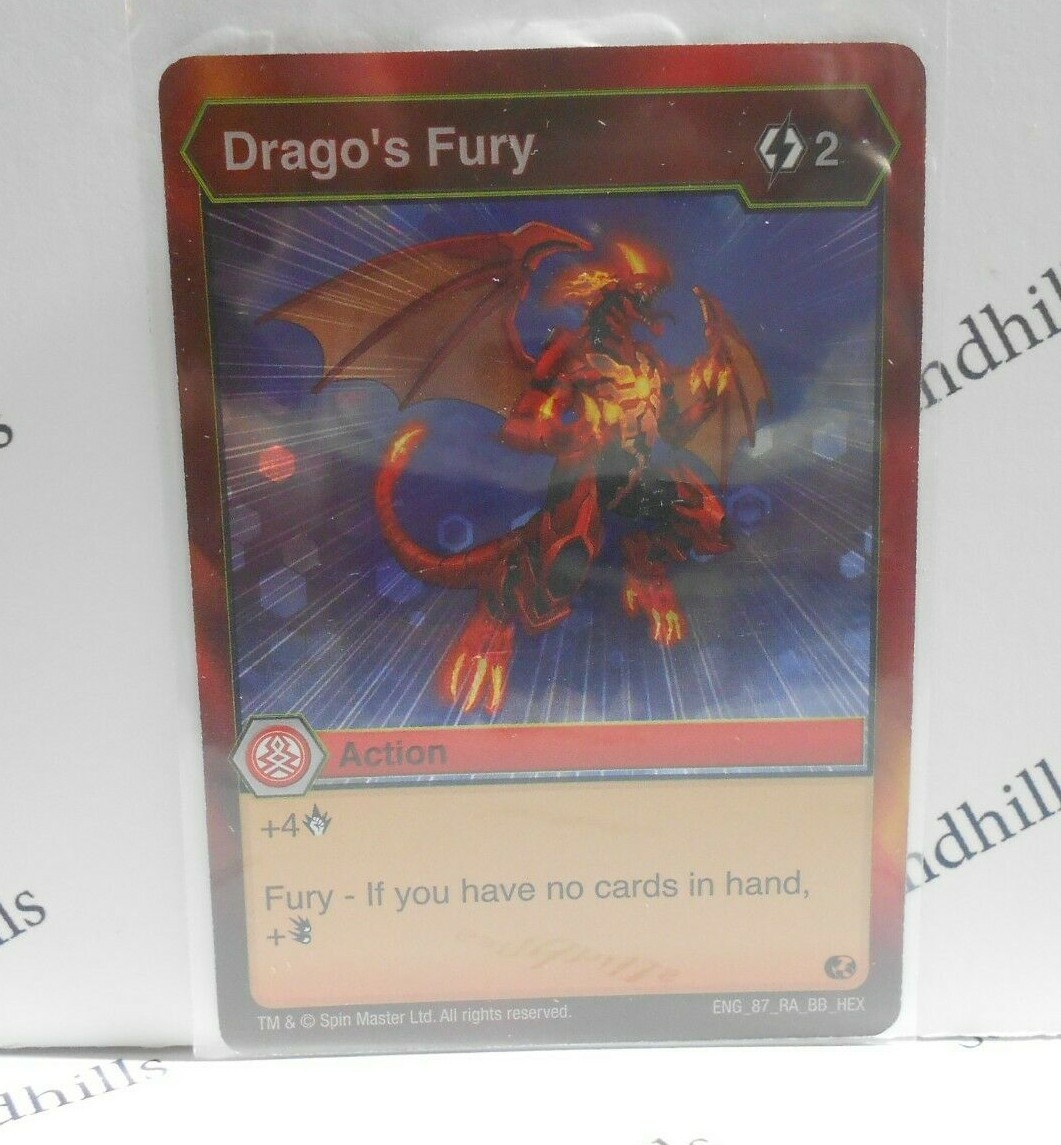 Bakugan Drago's Fury Card - Action - Bakugan Brawlers - ENG 87 RA BB HEX | eBay Bakugan Drago's Fury Card - Action - Bakugan Brawlers - ENG 87 RA BB HEX | eBay