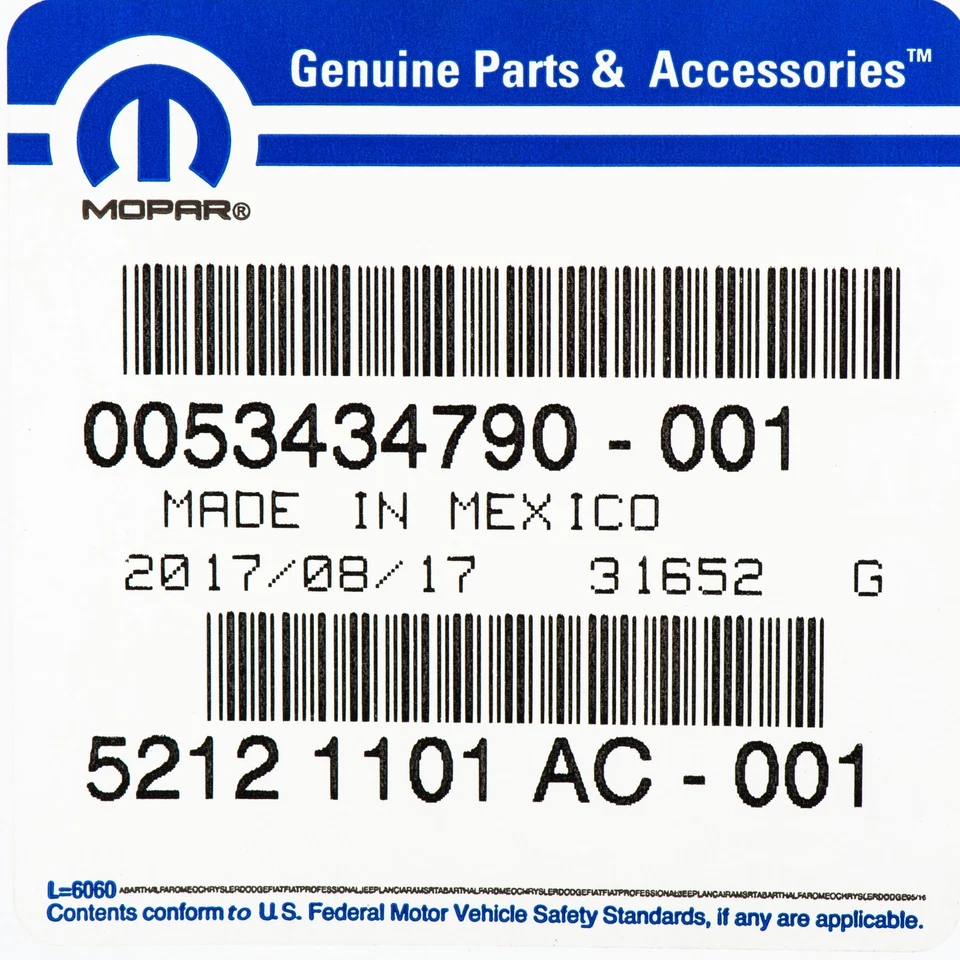 06-18 RAM 2500 3500 ЛЕВЫЙ ЗАДНИЙ СТОЯНОЧНЫЙ ТОРМОЗНОЙ КАБЕЛЬ OEM НОВЫЙ MOPAR 52121101AC - Изображение 4 из 4