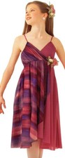 Lot of 3 Yesterday Child X-Small Dance Costume Pink Tie Dye Lyrical Ballet Dress